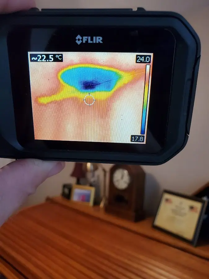 Thermal imaging inspection for water damage in Beverly